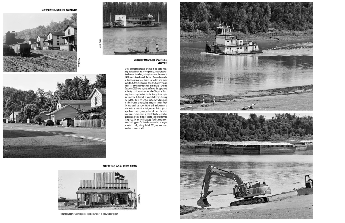 Camille Fallet - Body Double - *Body Double a work in progress*, construction d'un remake du livre *American Photographs* de Walker Evans.