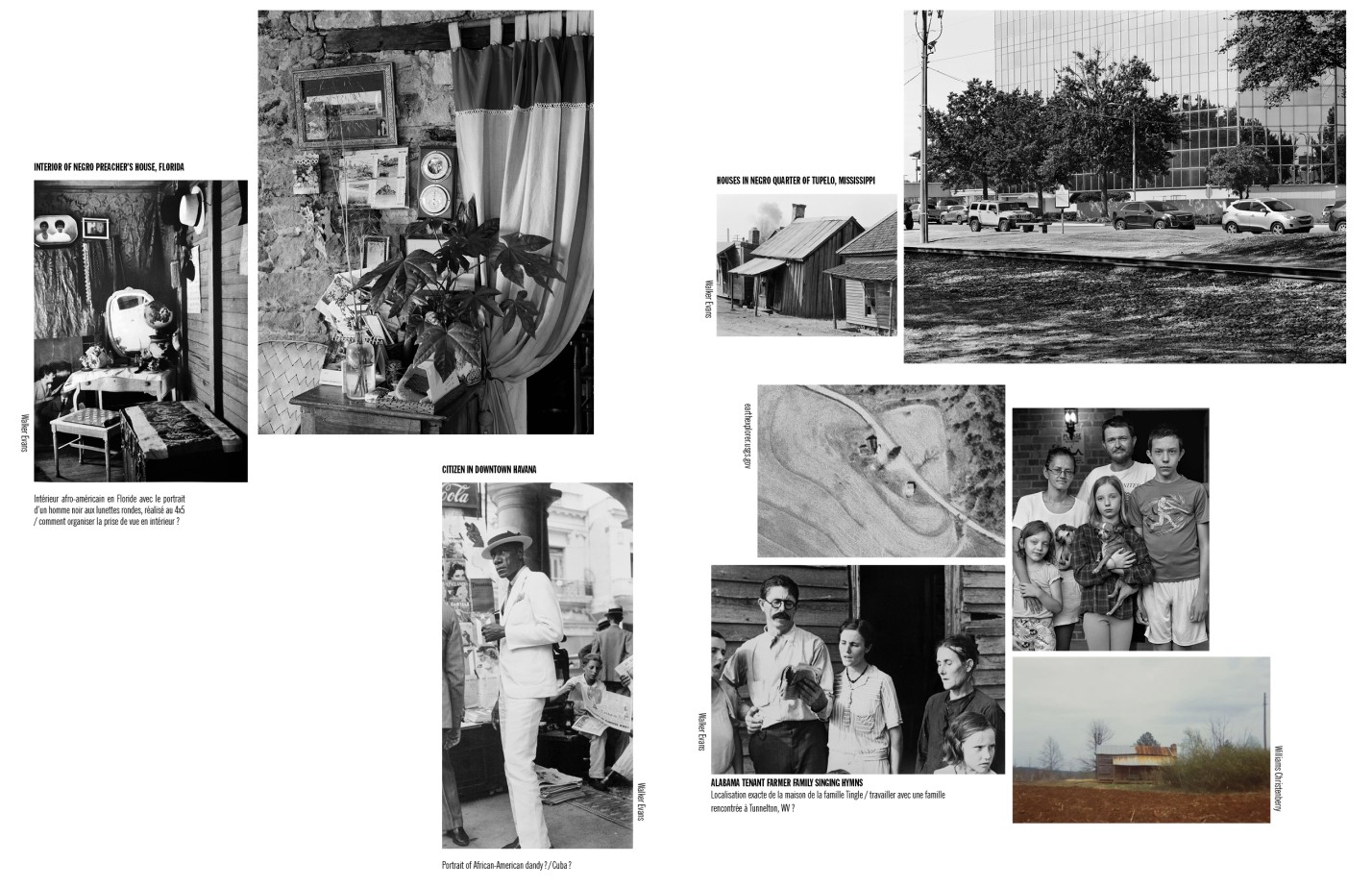 Camille Fallet - Body Double - *Body Double a work in progress*, construction d'un remake du livre *American Photographs* de Walker Evans.