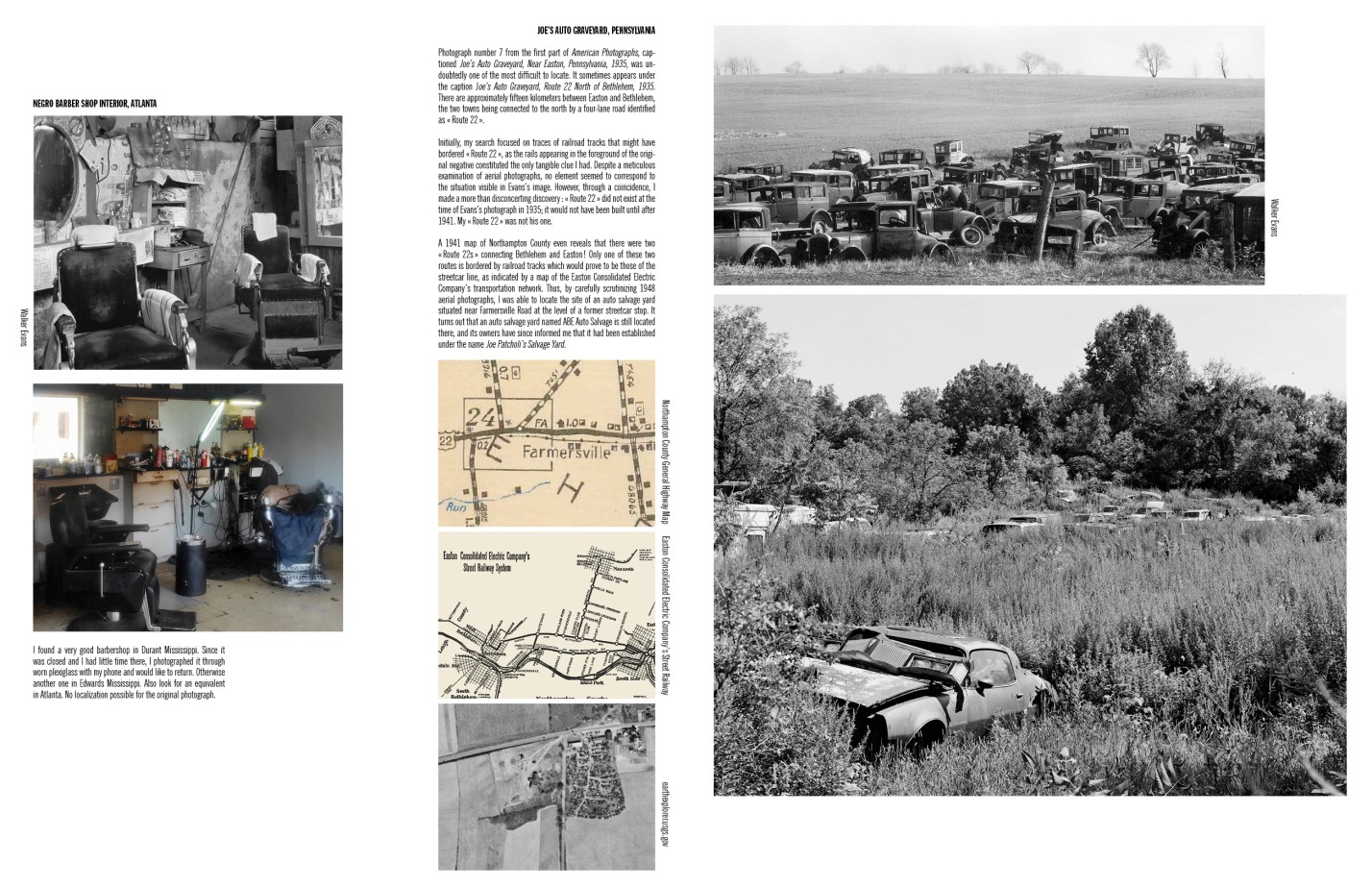 Camille Fallet - Body Double - *Body Double a work in progress*, construction d'un remake du livre *American Photographs* de Walker Evans.