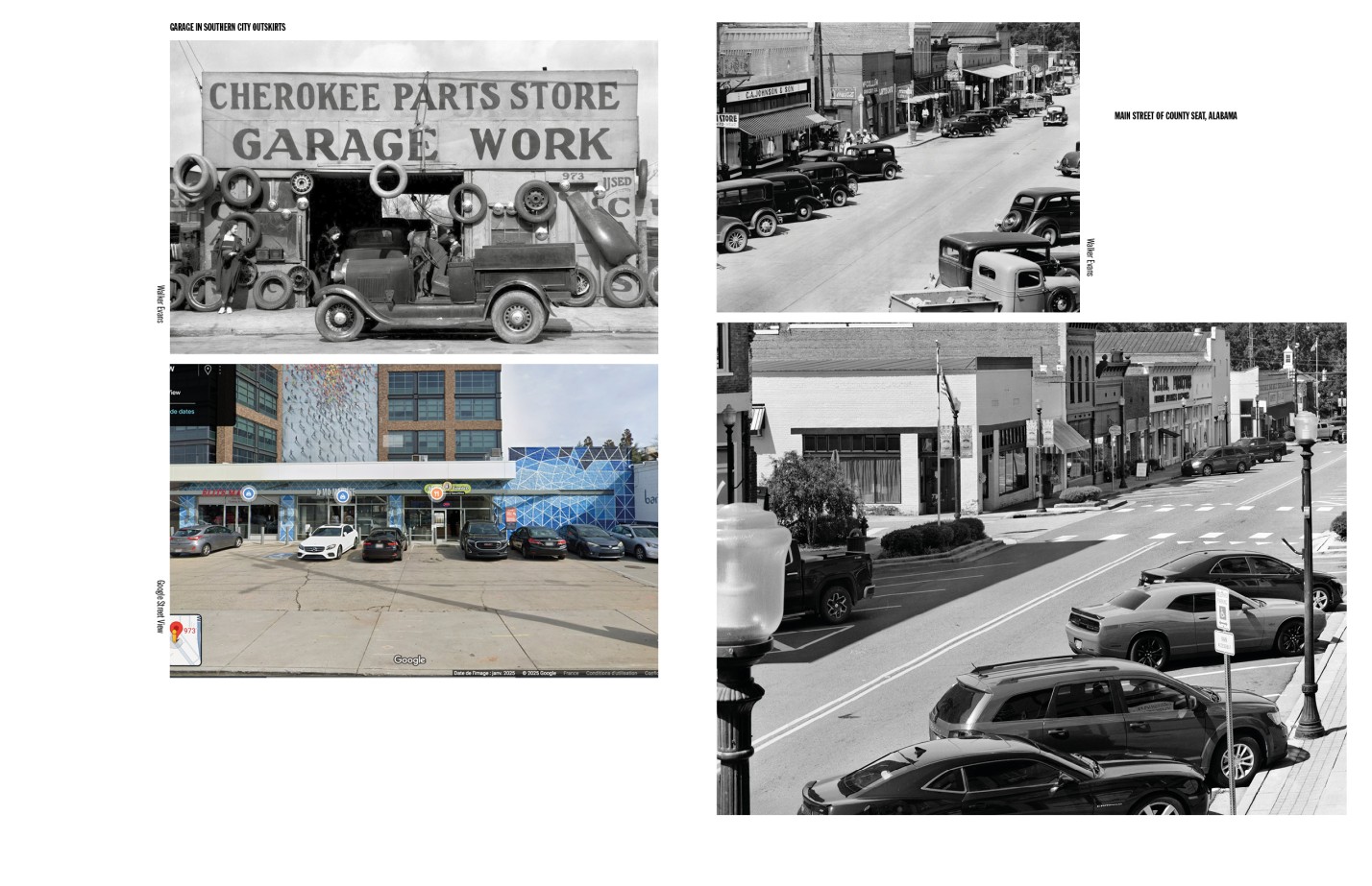 Camille Fallet - Body Double - *Body Double a work in progress*, construction d'un remake du livre *American Photographs* de Walker Evans.