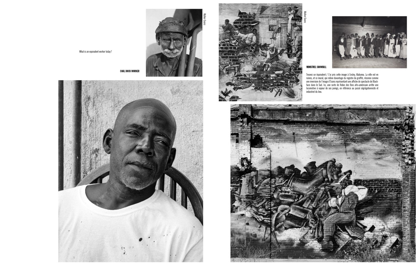 Camille Fallet - Body Double - *Body Double a work in progress*, construction d'un remake du livre *American Photographs* de Walker Evans.