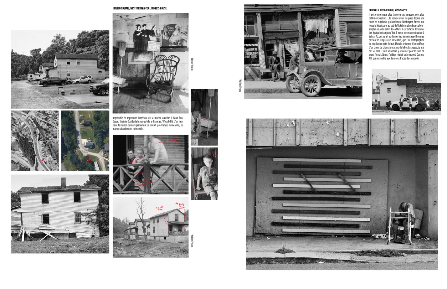 Camille Fallet - Body Double - *Body Double a work in progress*, construction d'un remake du livre *American Photographs* de Walker Evans.
