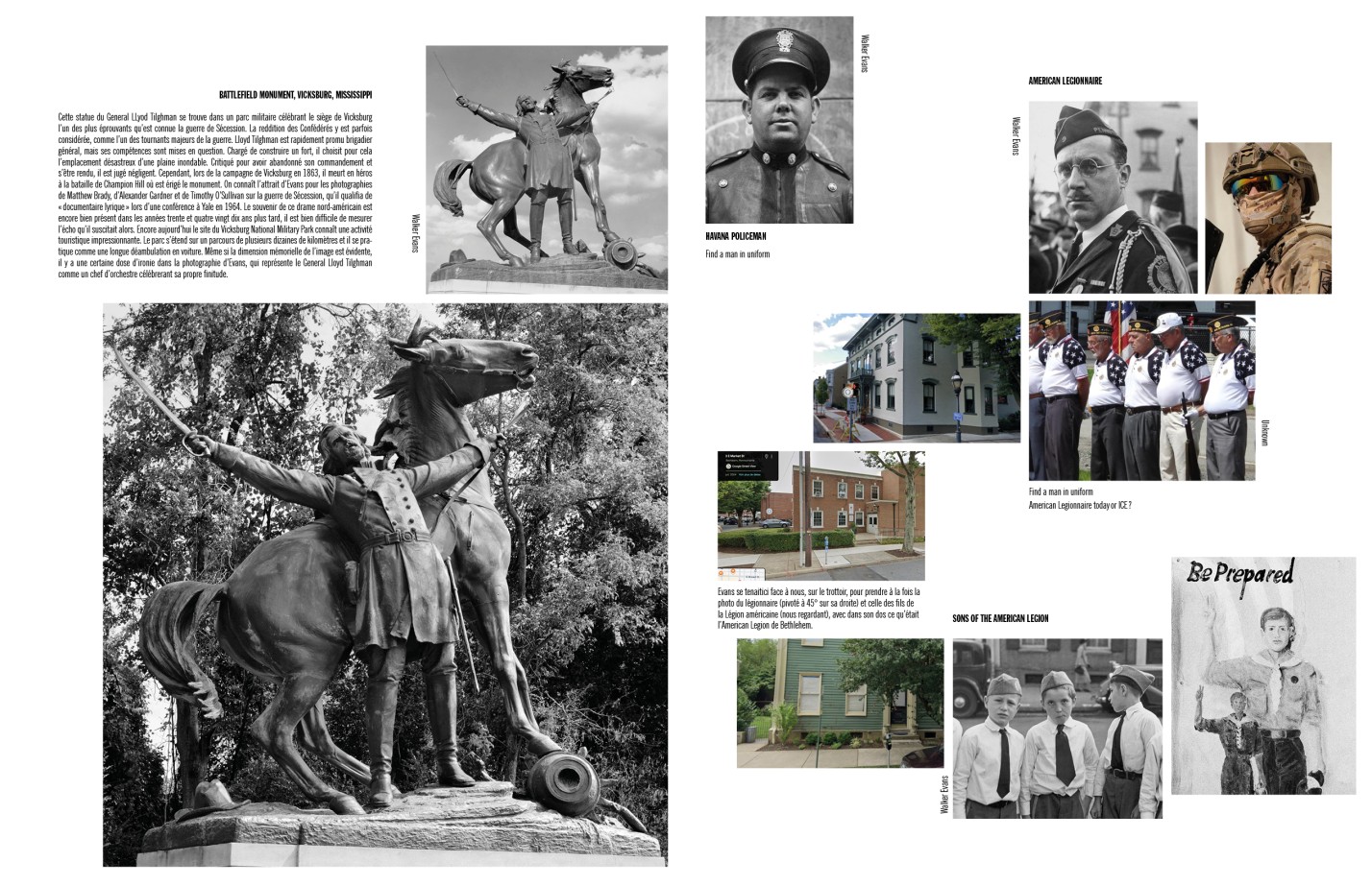 Camille Fallet - Body Double - *Body Double a work in progress*, construction d'un remake du livre *American Photographs* de Walker Evans.